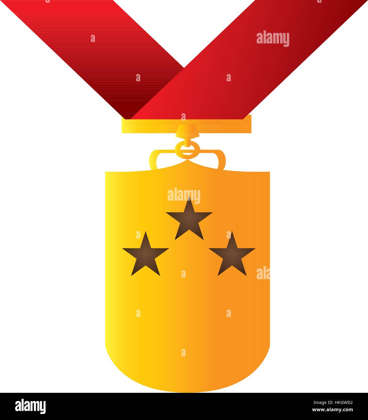 Isolated golden medal Stock Vector Image & Art - Alamy