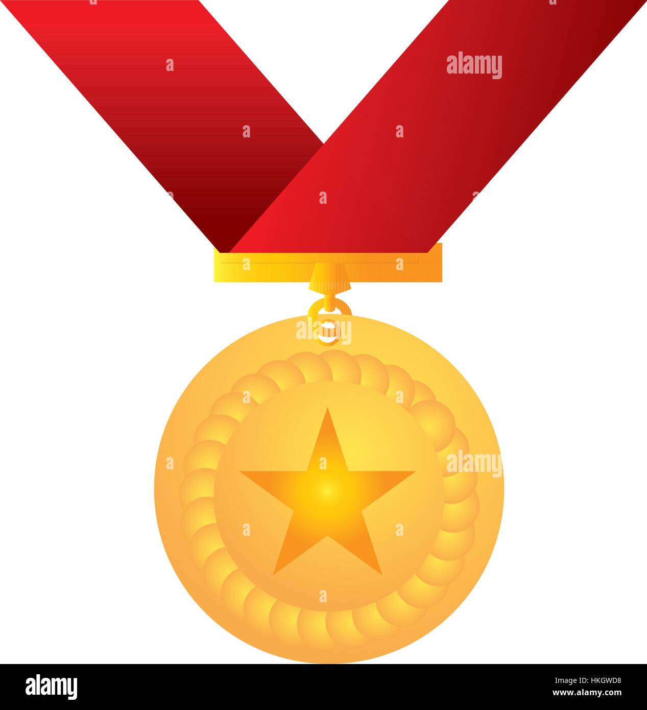 Isolated golden medal Stock Vector Image & Art - Alamy
