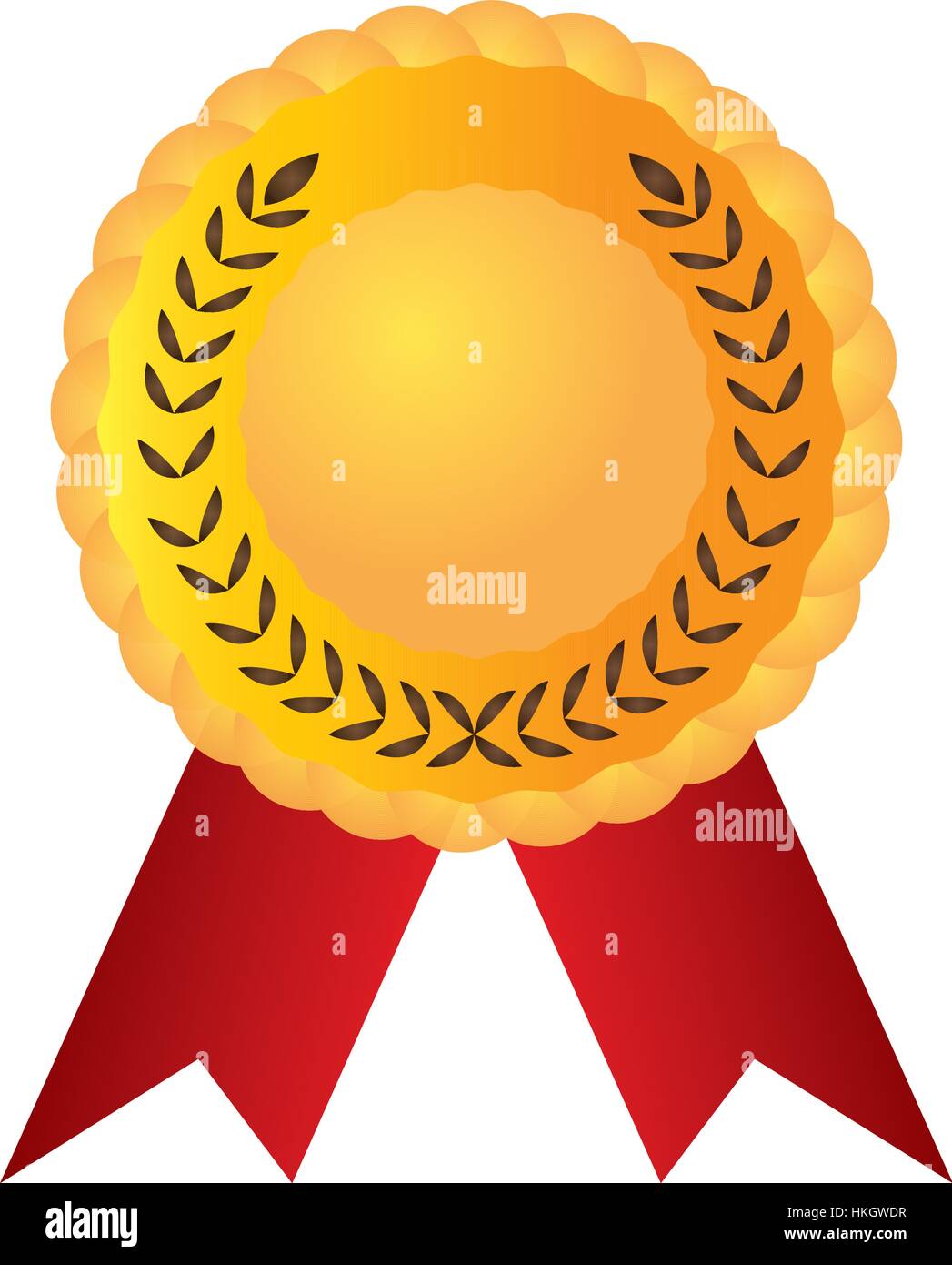 Isolated golden medal Stock Vector Image & Art - Alamy