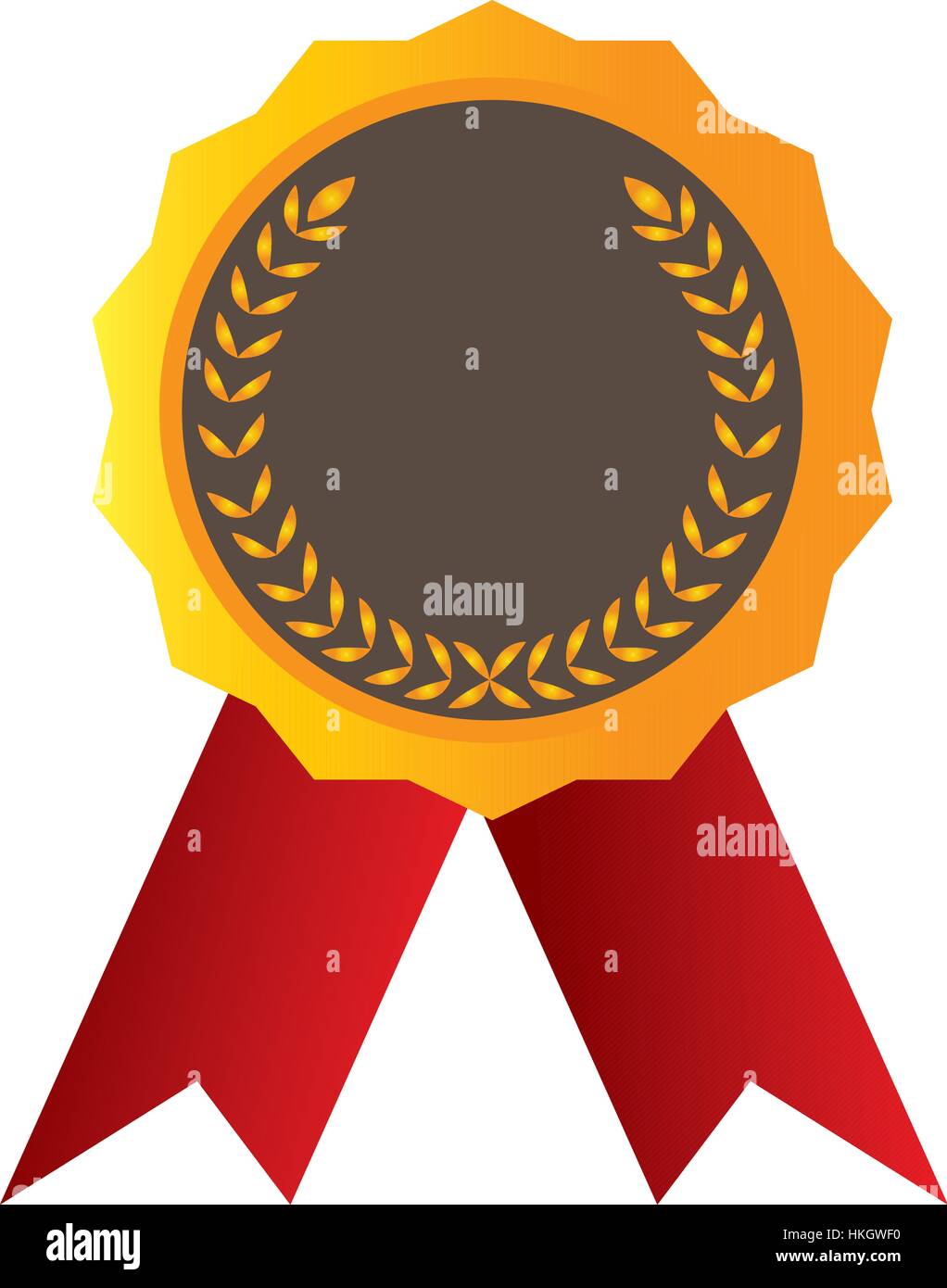 Isolated golden medal Stock Vector Image & Art - Alamy