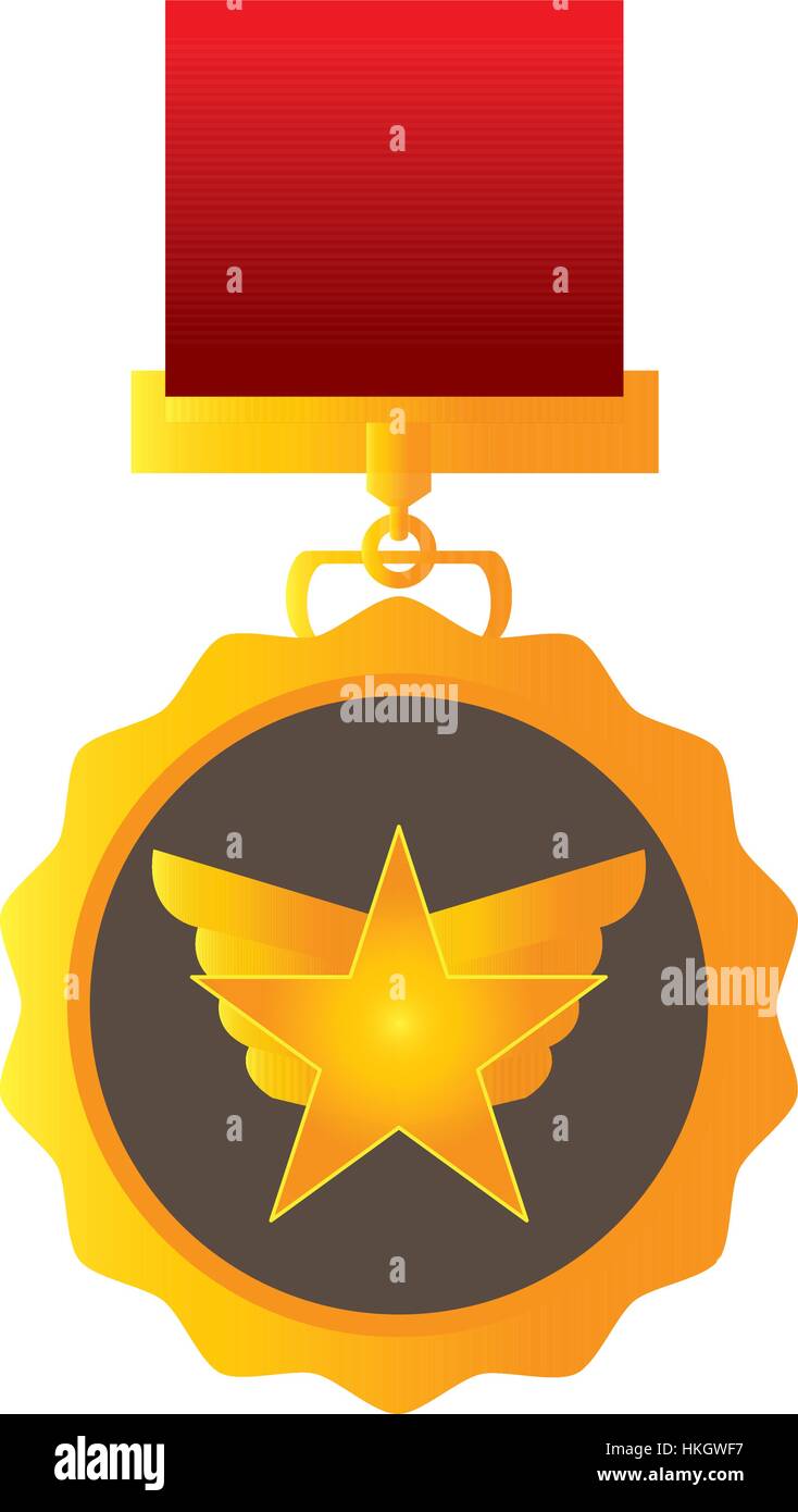 Isolated golden medal Stock Vector Image & Art - Alamy
