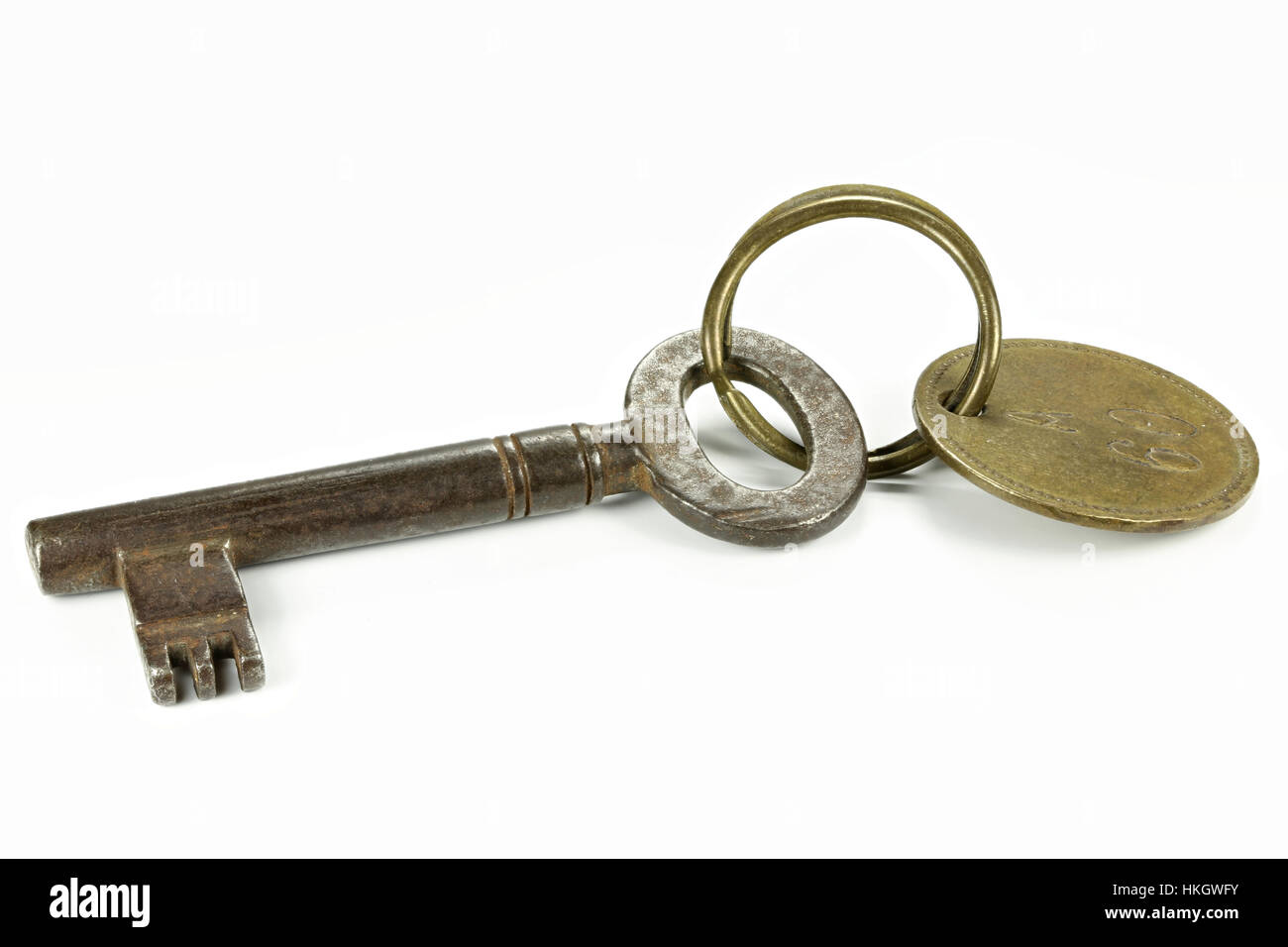 vintage hotel key isolated on white background Stock Photo Alamy
