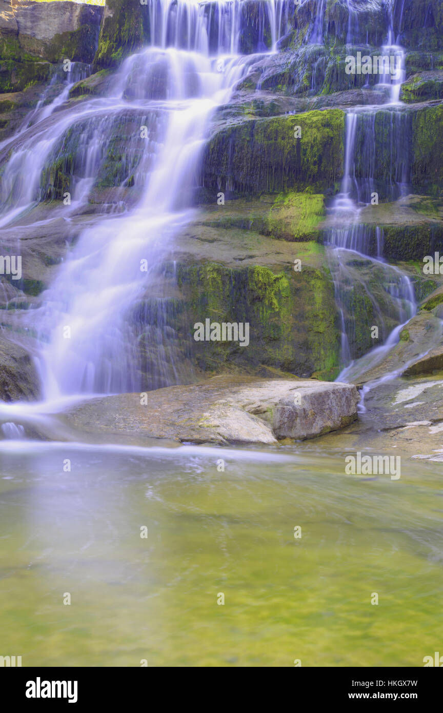 Beautiful waterfall slow motion hi-res stock photography and images - Alamy