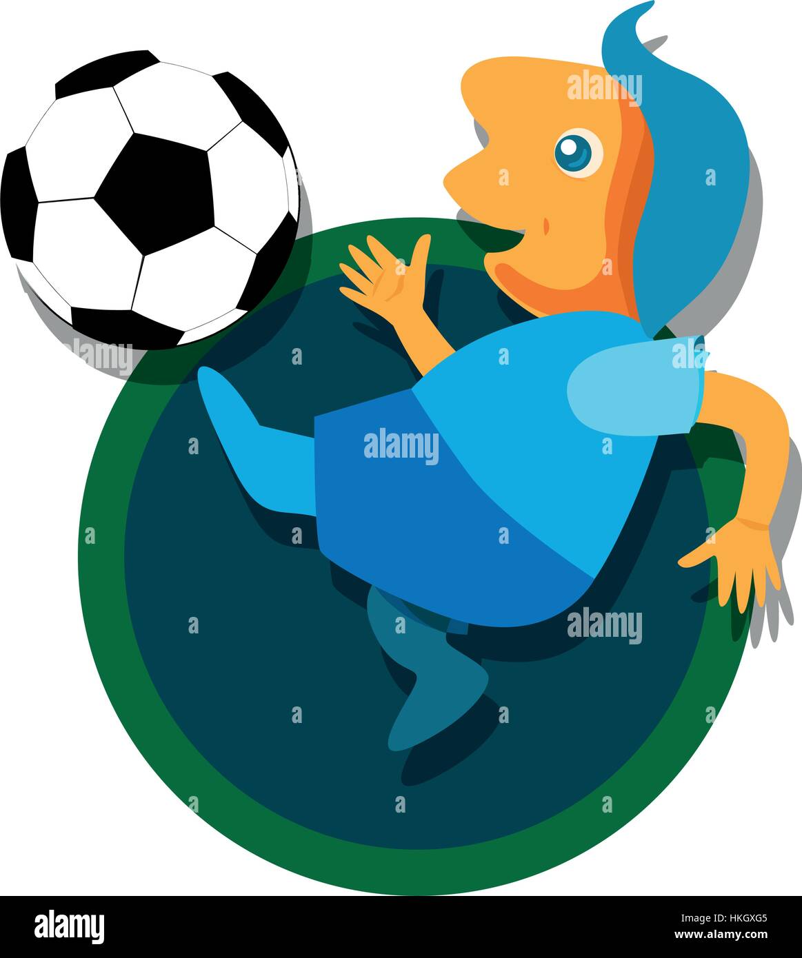Soccer with Ball illustration Stock Vector Image & Art - Alamy