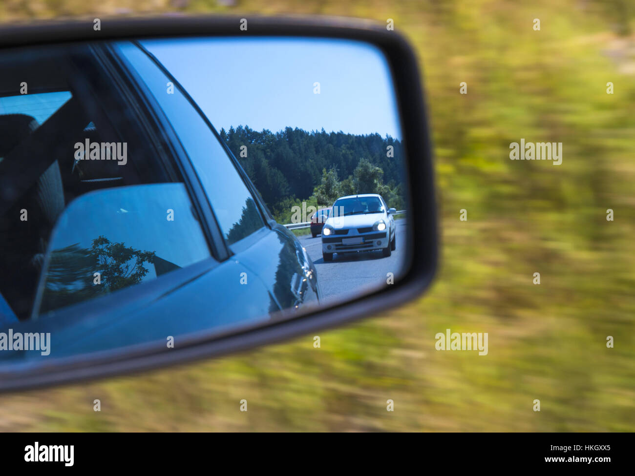 Car mirror closeup Stock Photo Alamy