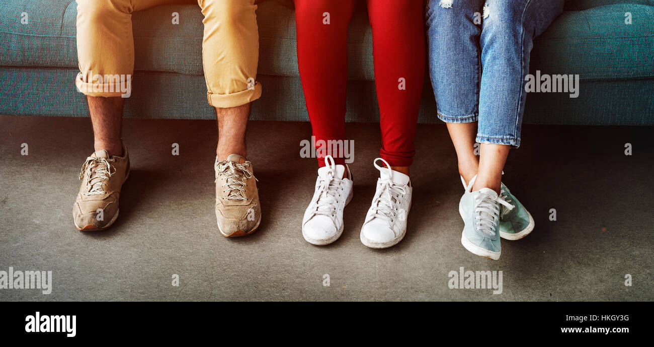 Group of People Diversity Legs Concept Stock Photo - Alamy