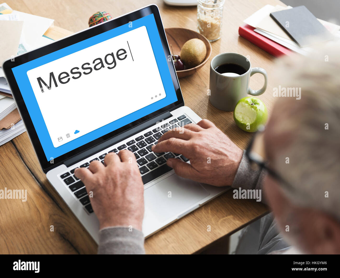 Message Social Network SMS Communication Concept Stock Photo