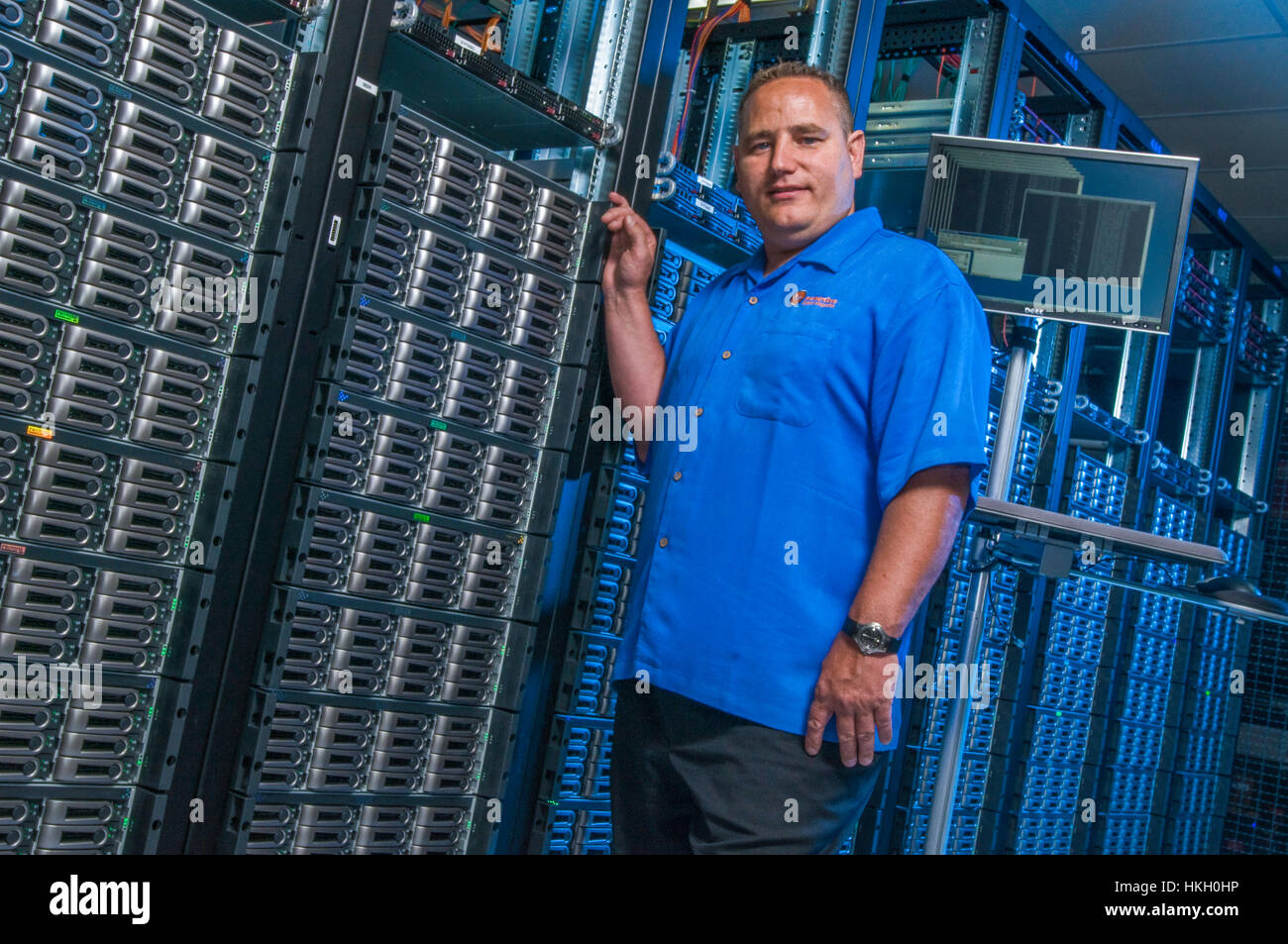 Industrial warehousing, computer storage Stock Photo - Alamy