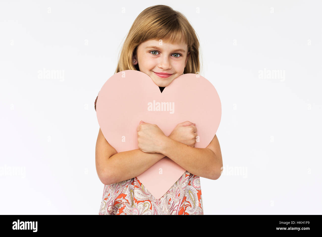 Girl Cheerful Studio Portrait Concept Stock Photo - Alamy