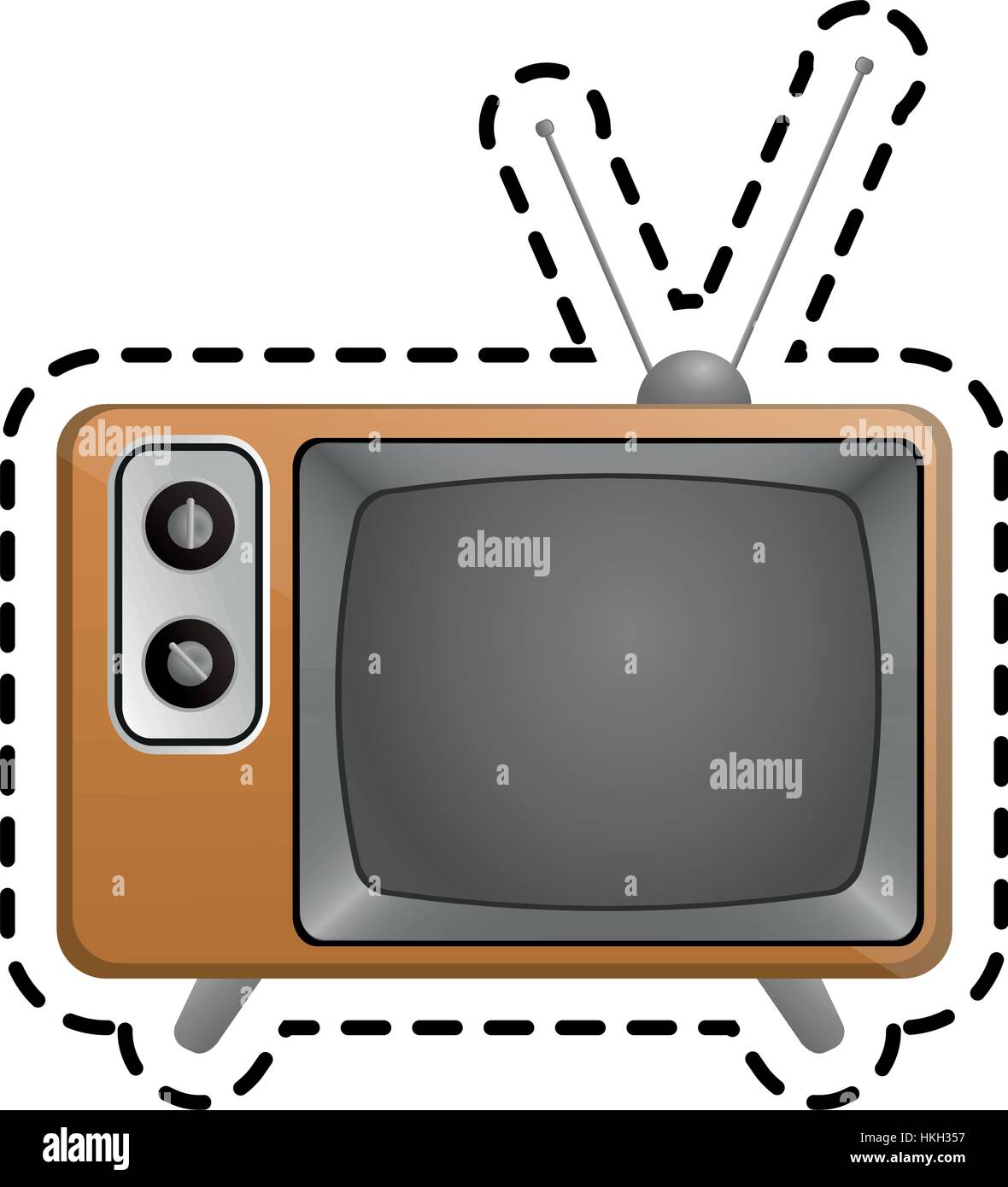 retro television icon Stock Vector Image & Art - Alamy