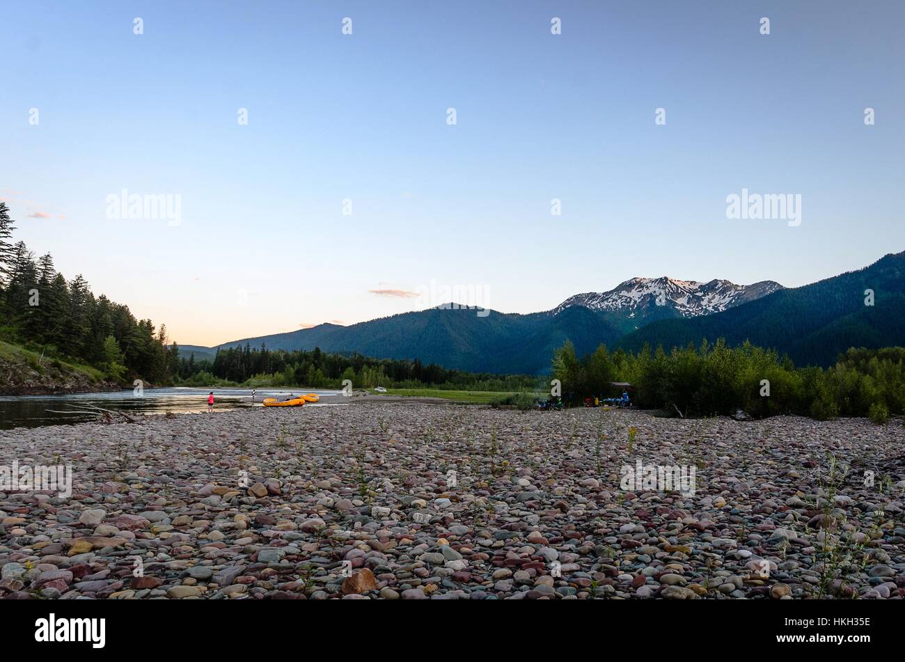 Nyack Flats view of Mount Penrose Stock Photo Alamy