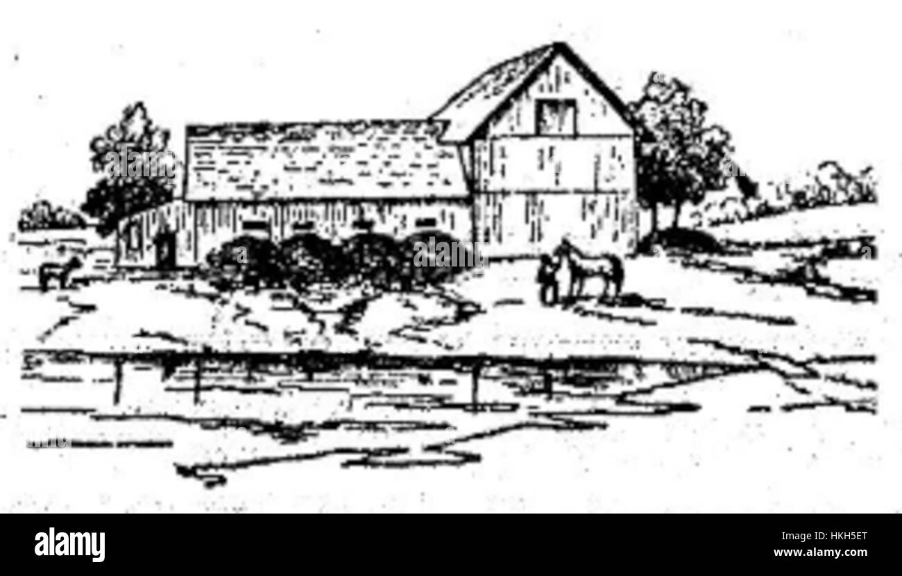 18th century rural landscape Black and White Stock Photos & Images - Alamy