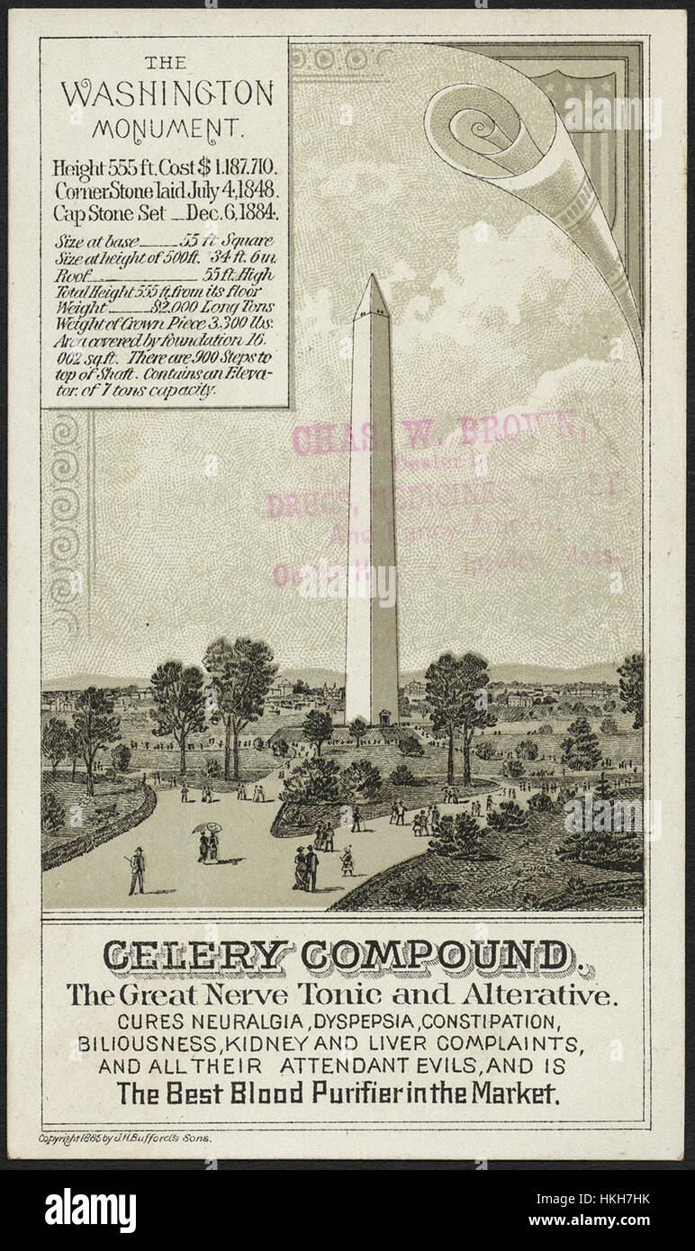 Celery Compound. The great nerve tonic and alterative. (front Stock Photo Alamy