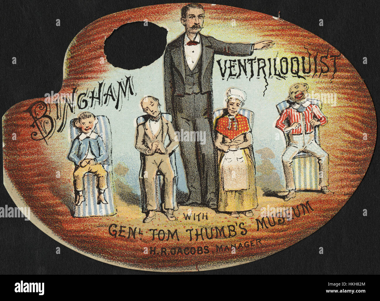 Bingham ventriloquist with Genl. Tom Thumb's Museum, H. R. Jacobs, manager Stock Photo
