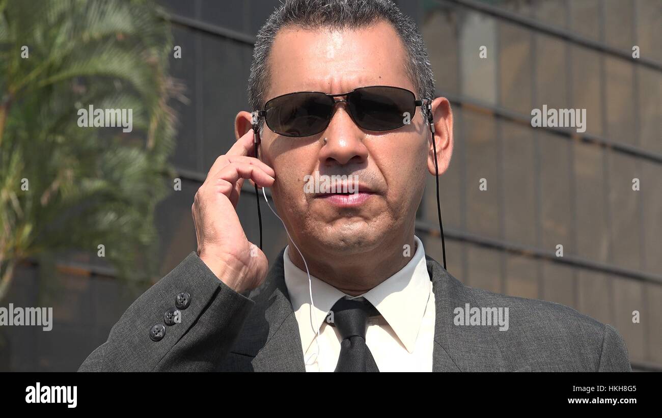 Secret Service Agent Stock Photo - Alamy
