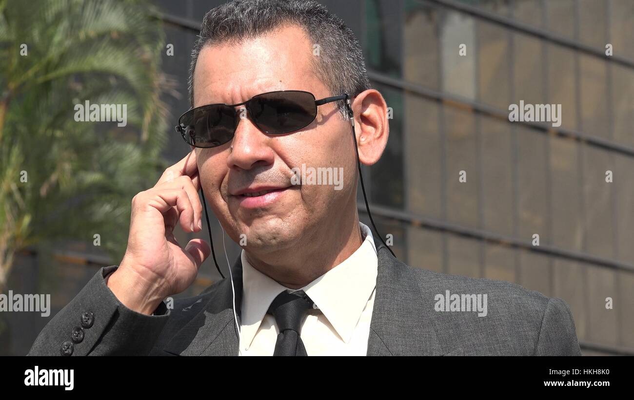 Fbi Or Secret Service Agent Stock Photo Alamy