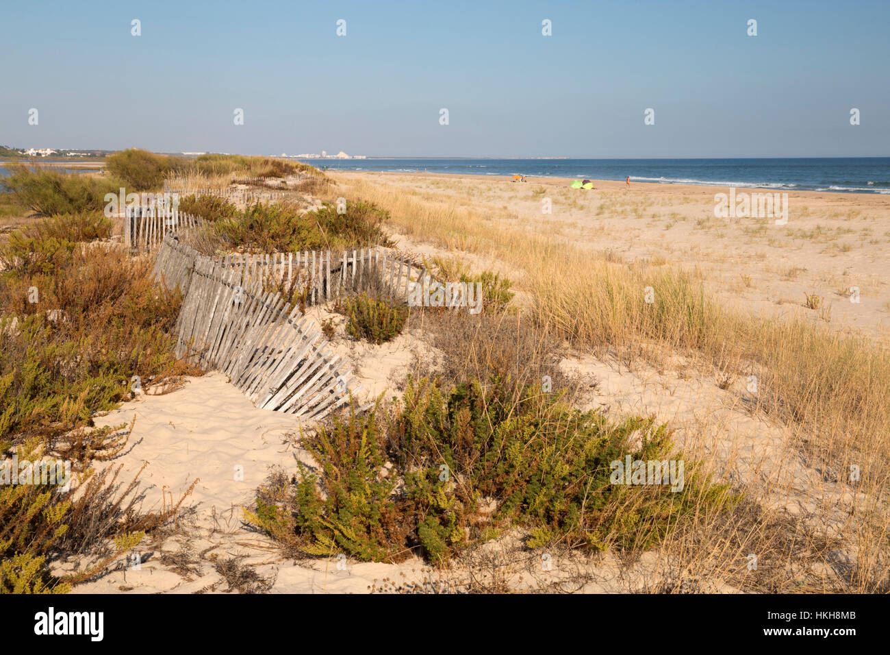 Praia de Cacela Velha beach, Cacela Velha, Algarve, Portugal, Europe Stock Photo