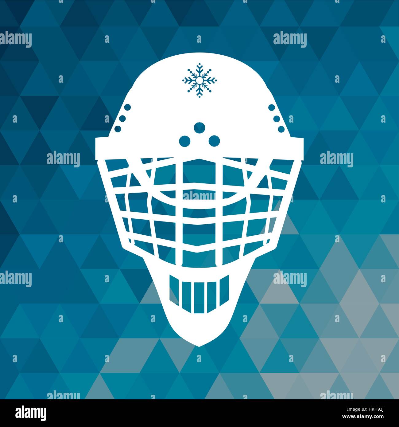 helmet hockey accessory blue abstract background Stock Vector Image ...