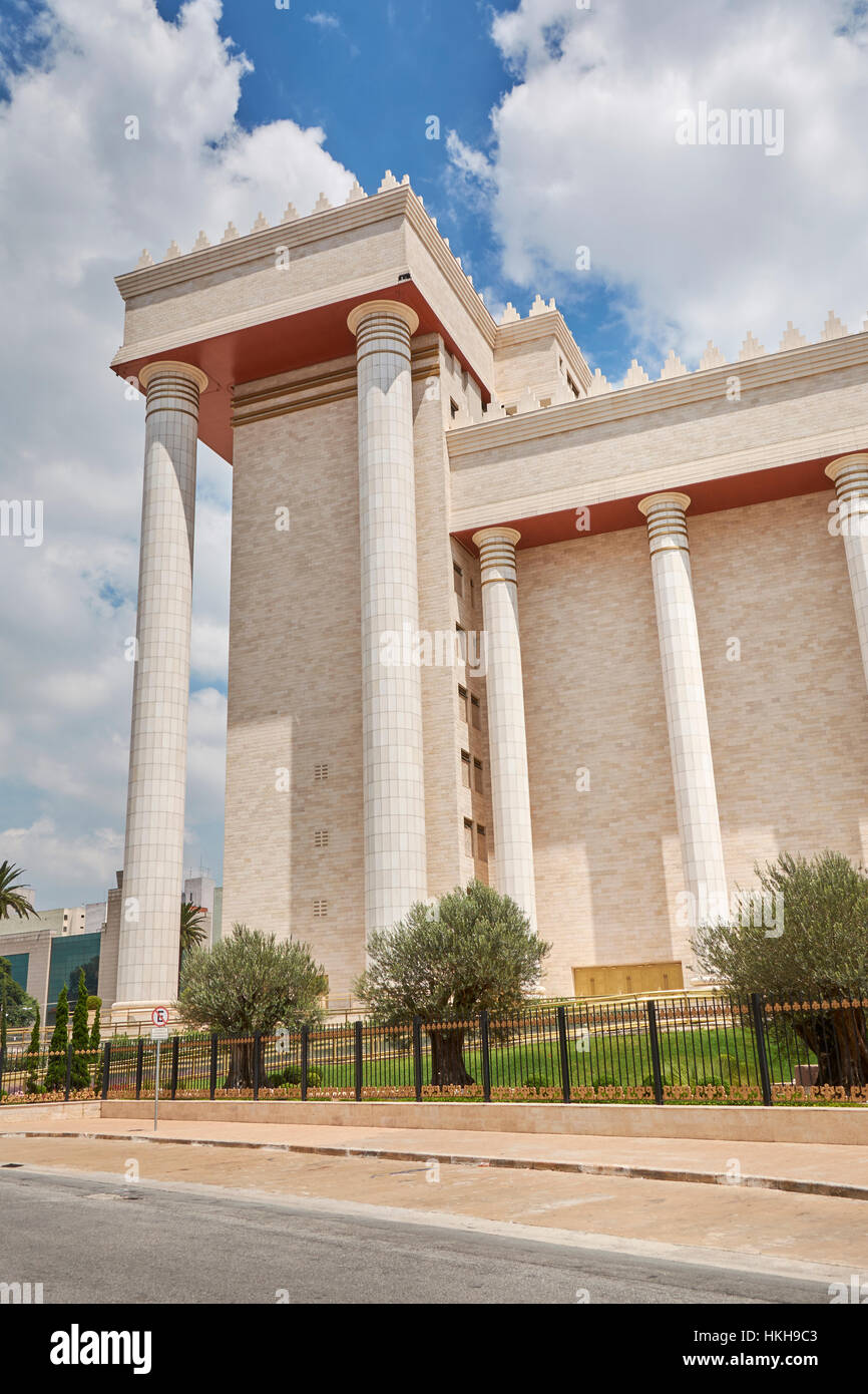 Architecture detail of temple of Solomon, in the district of Bras, in Sao  Paulo city, Brazil Stock Photo - Alamy