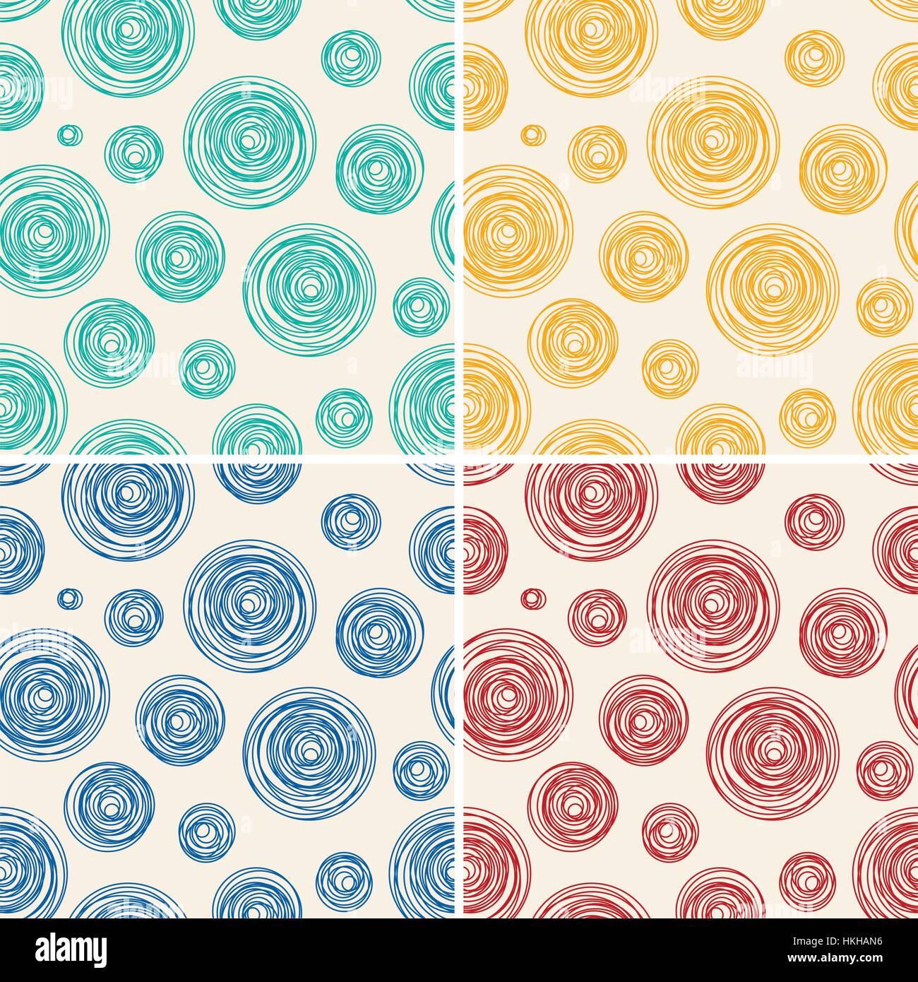 vector seamless background pattern of abstract line circles Stock ...