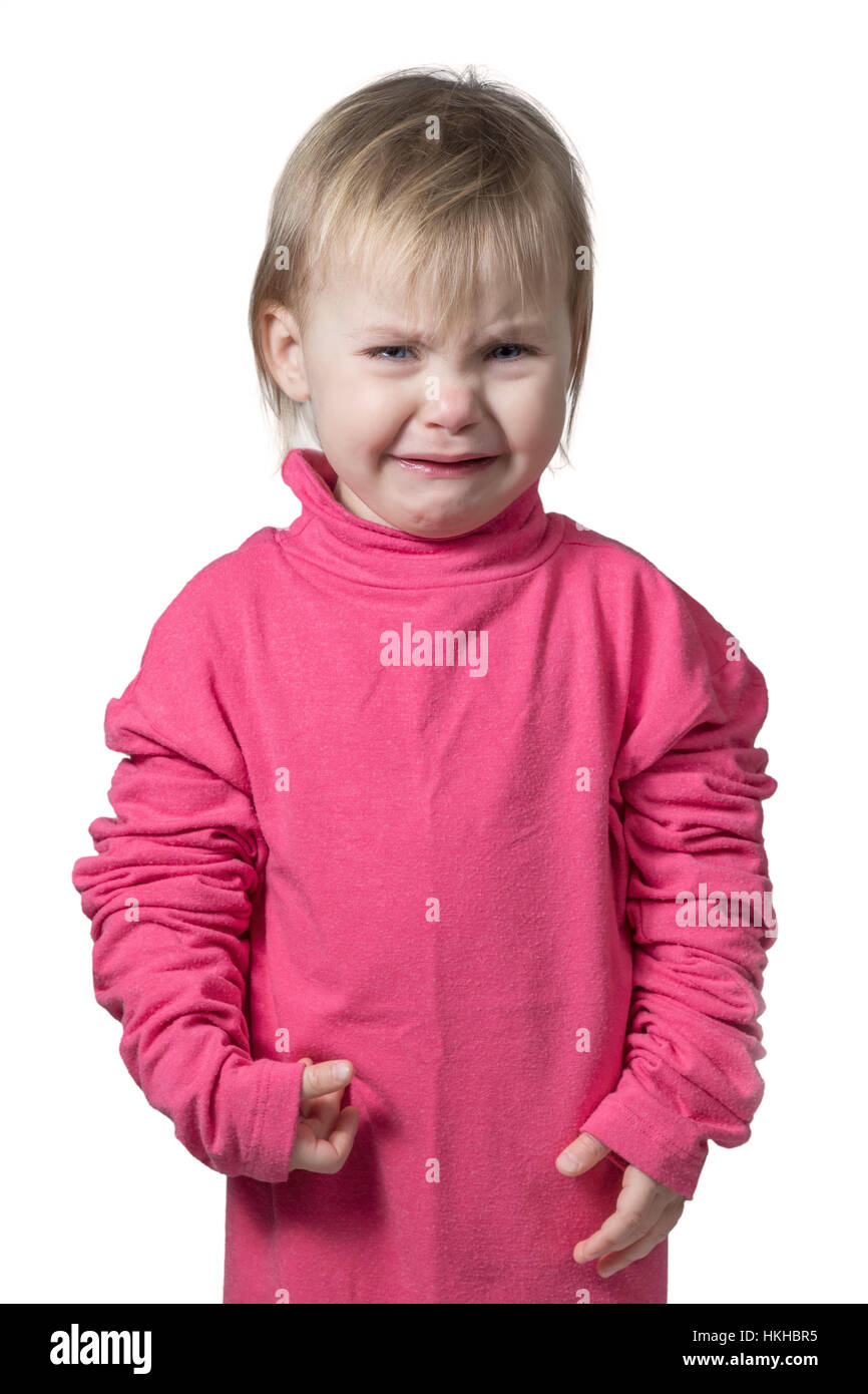Portrait of a crying child Stock Photo
