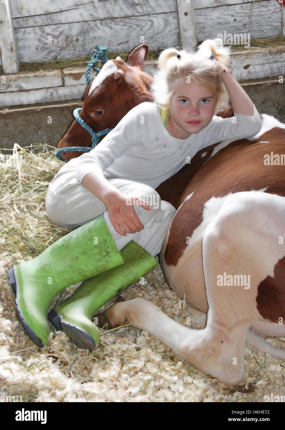 Milking girl hires stock photography and images Alamy