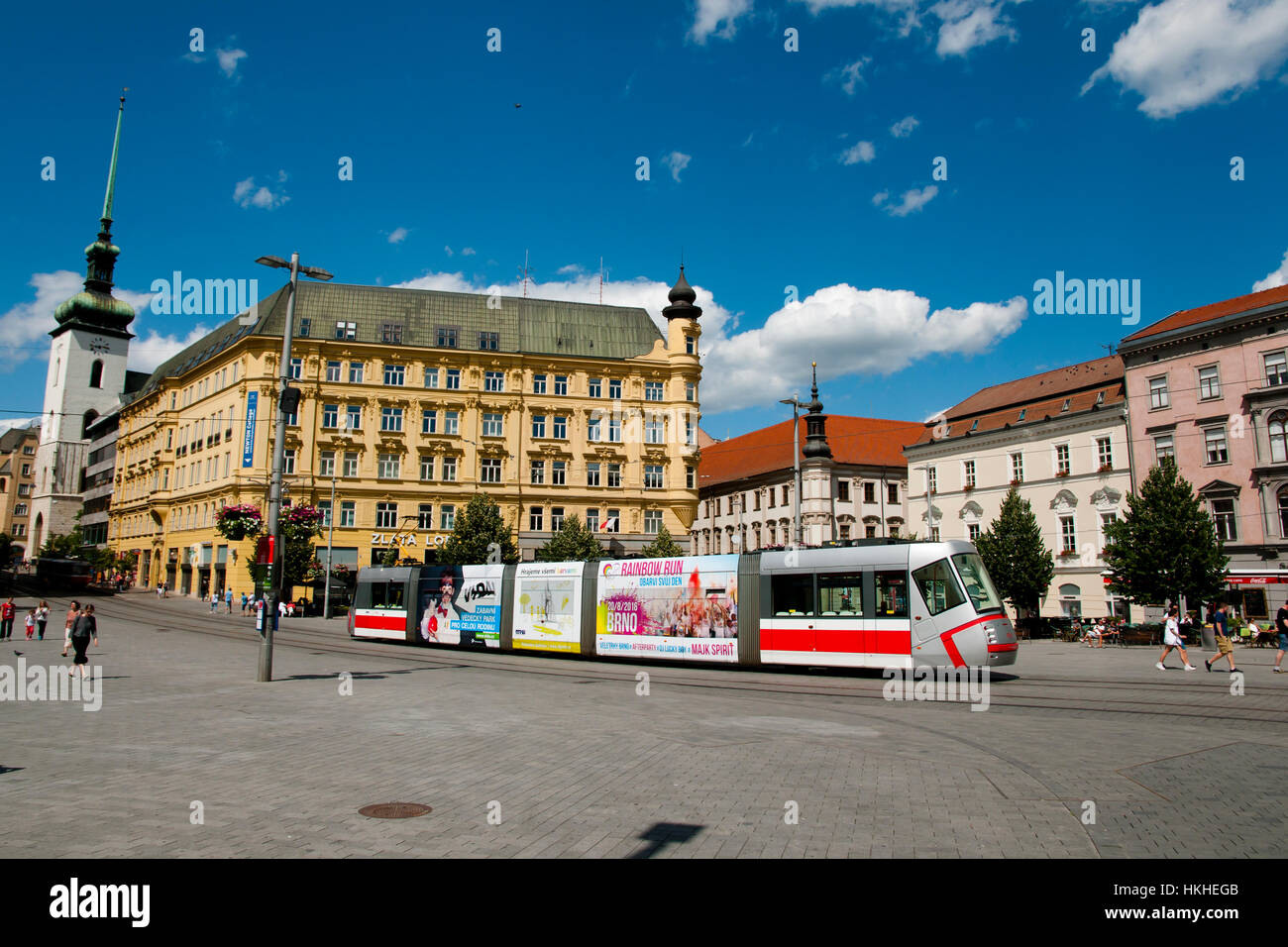 City Tram - Brno - Czech Republic Stock Photo