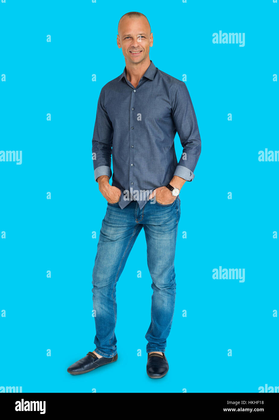 People Man Full Body Studio Shoot Concept Stock Photo - Alamy