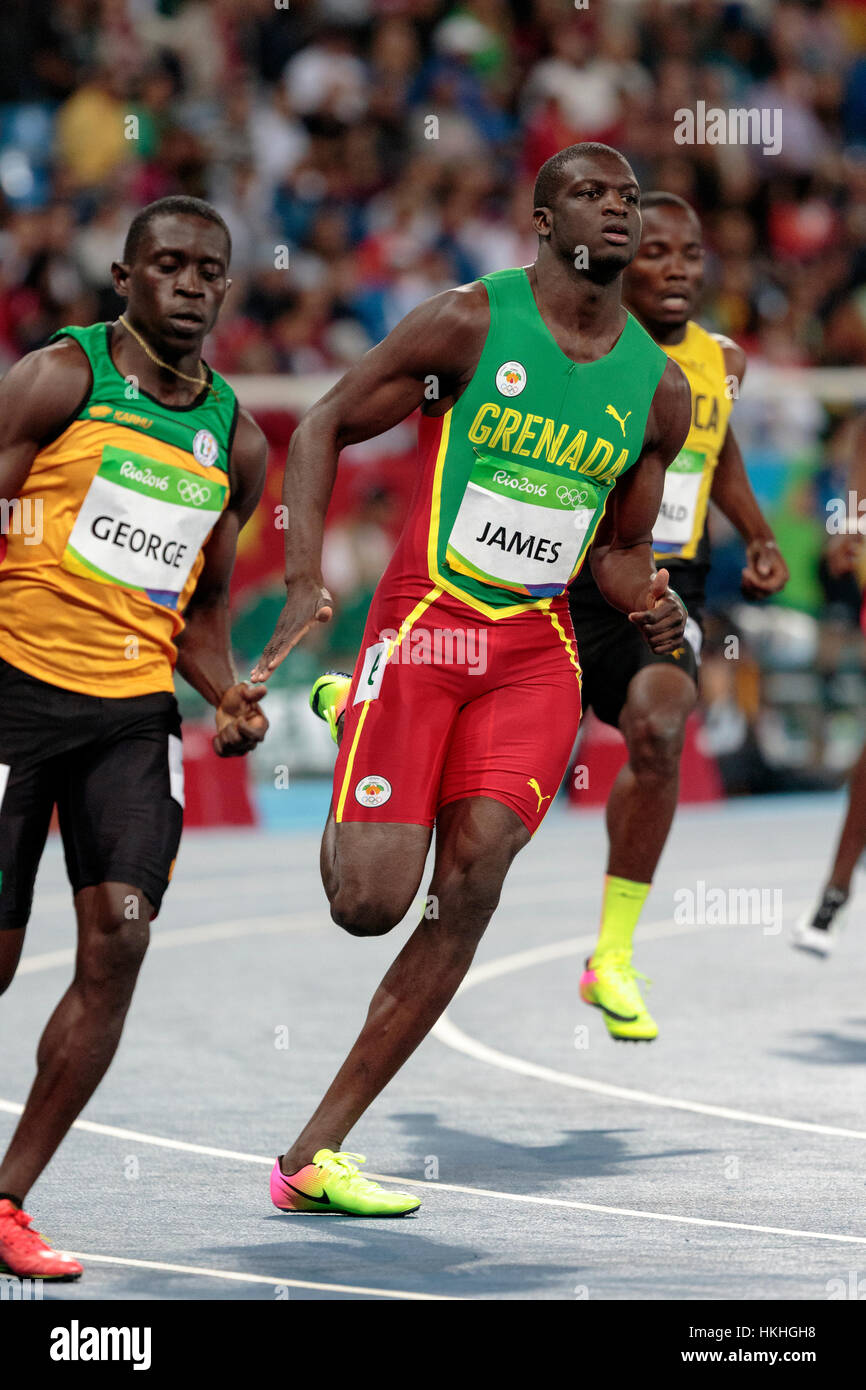 Rio de Janeiro, Brazil. 12 August 2016. Athletics, Kirani James (GRN) competing in the men's