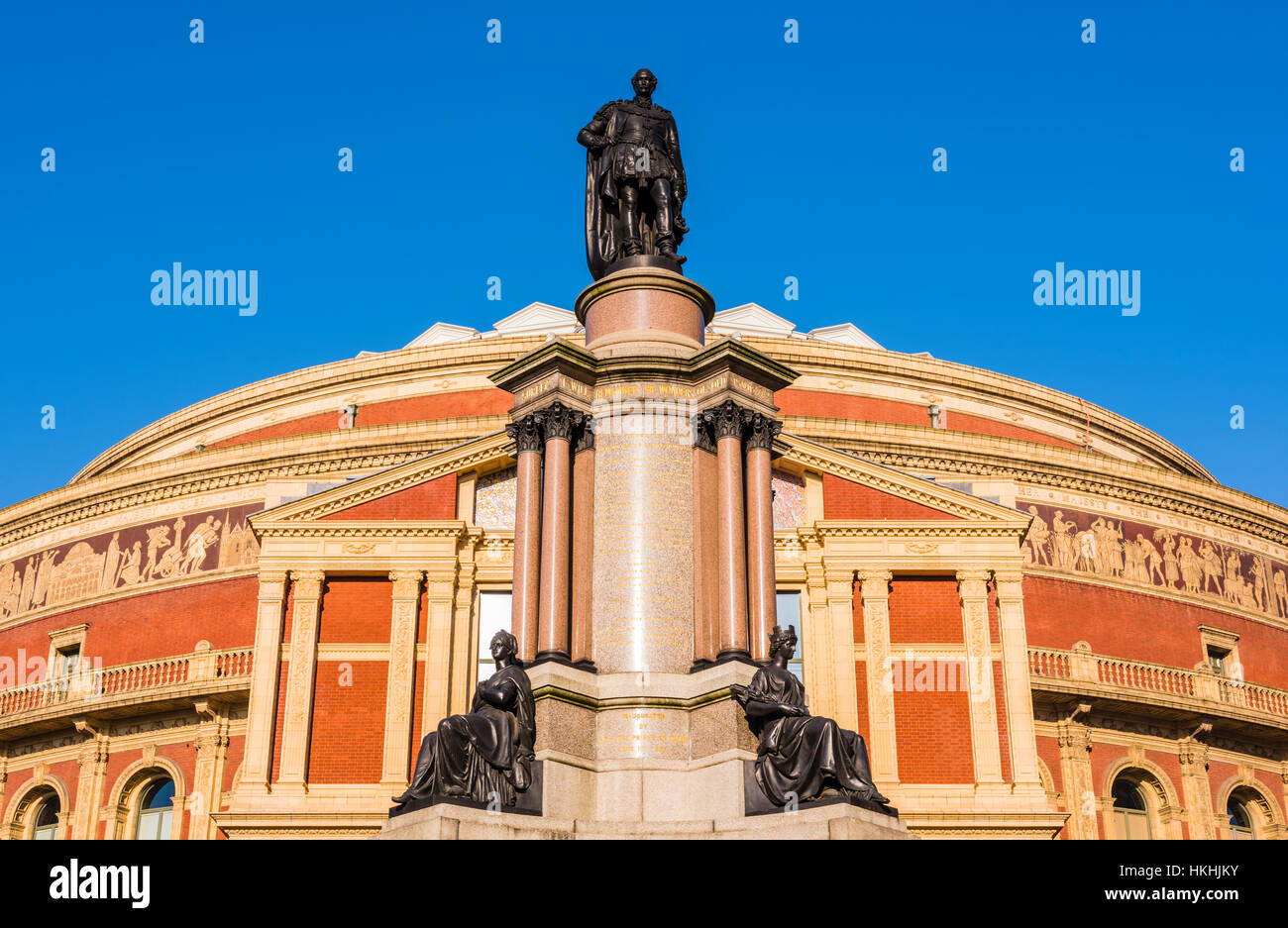 Winter sun on the wonderful Royal Albert Hall, London, UK Stock Photo