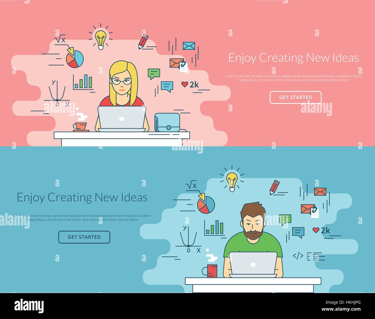 Woman with laptop Stock Vector Image & Art - Alamy