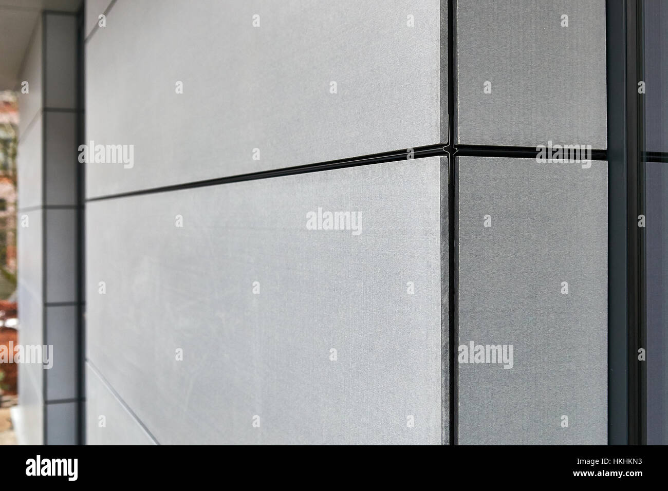 Exterior cladding of the residential building - Close up Stock Photo ...