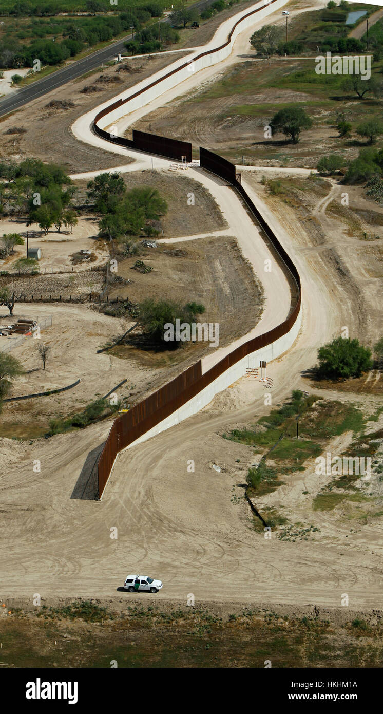 Mexico Usa Border  Aerial High Resolution Stock Photography 