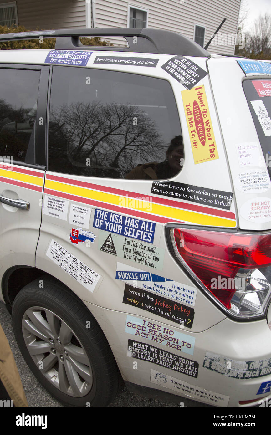 Stickers covered hires stock photography and images Alamy