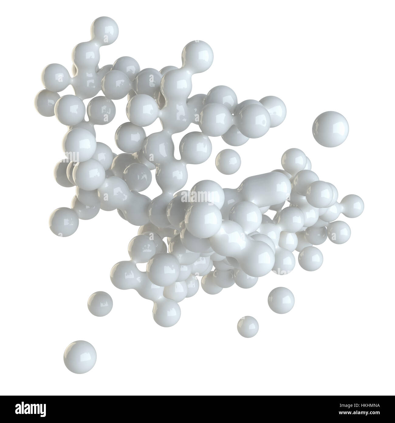 3d rendering white flying balls hi-res stock photography and images - Alamy