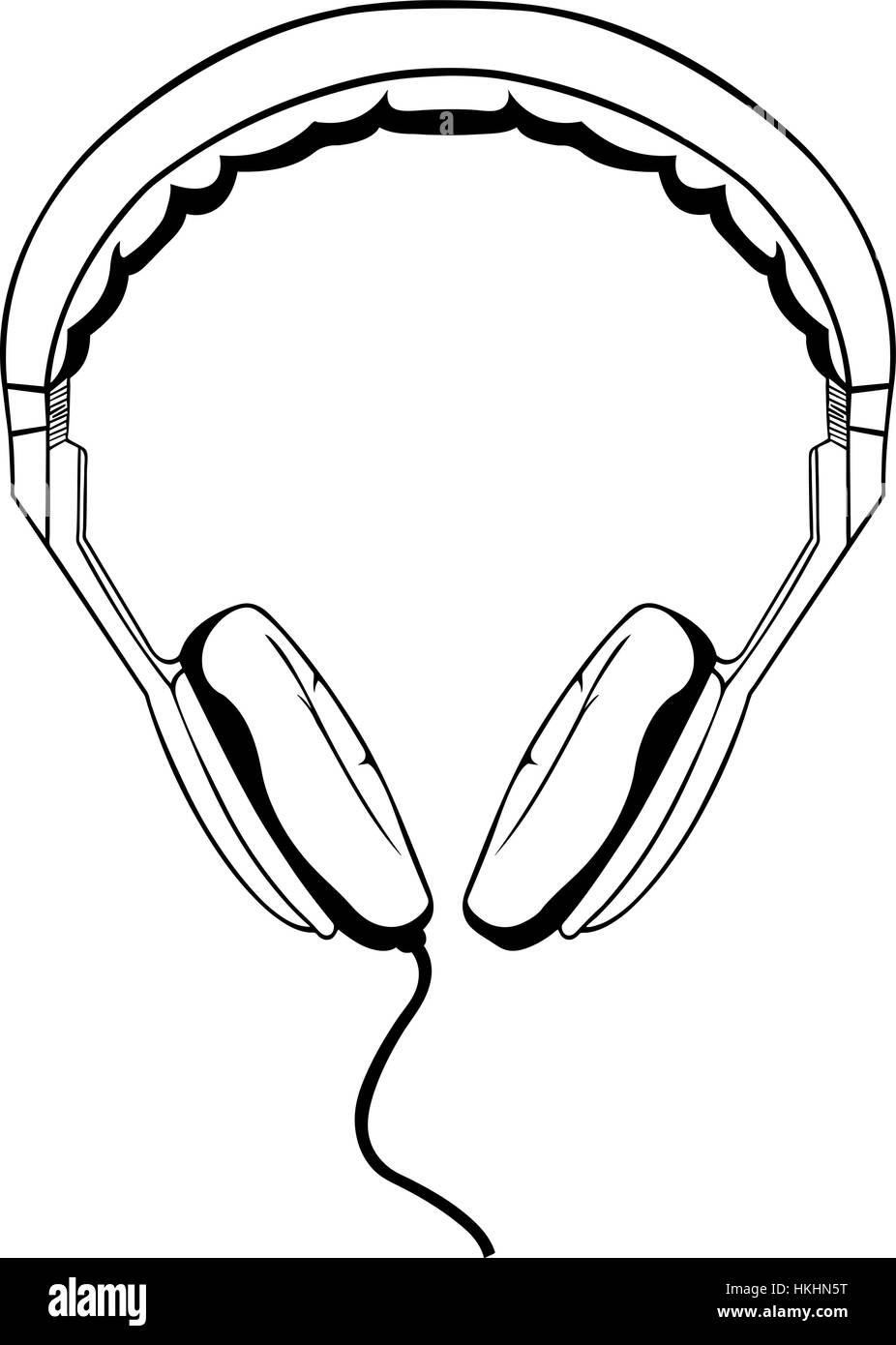 illustration of headphones isolated Stock Vector Image & Art - Alamy