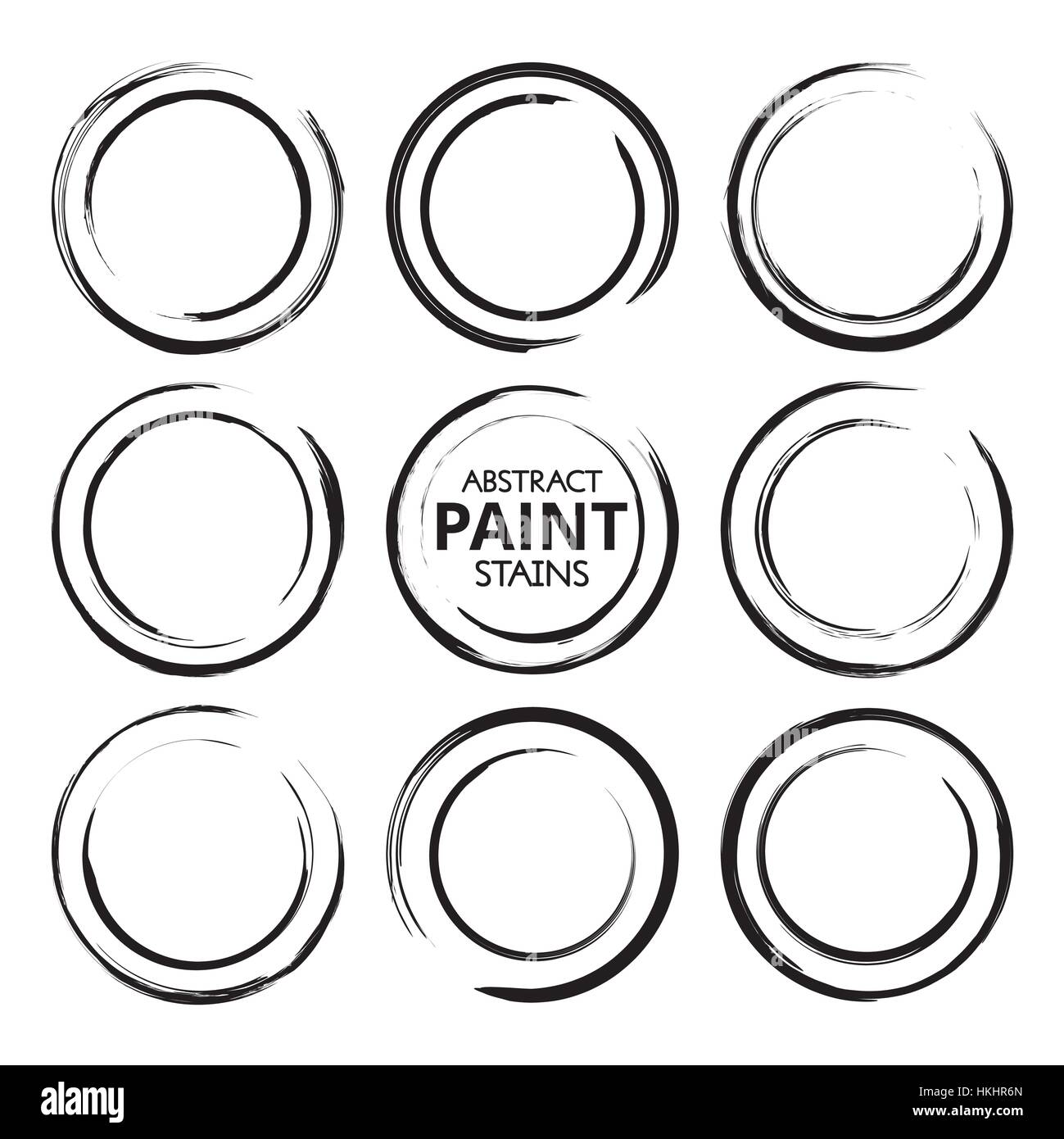 Abstract Paint Stains Stock Vector