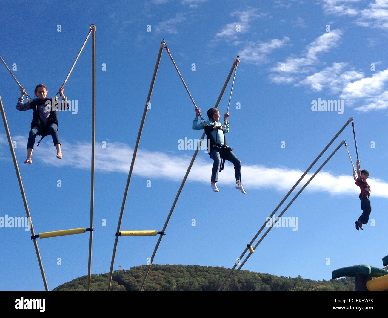 Bungee jump trampoline hires stock photography and images Alamy