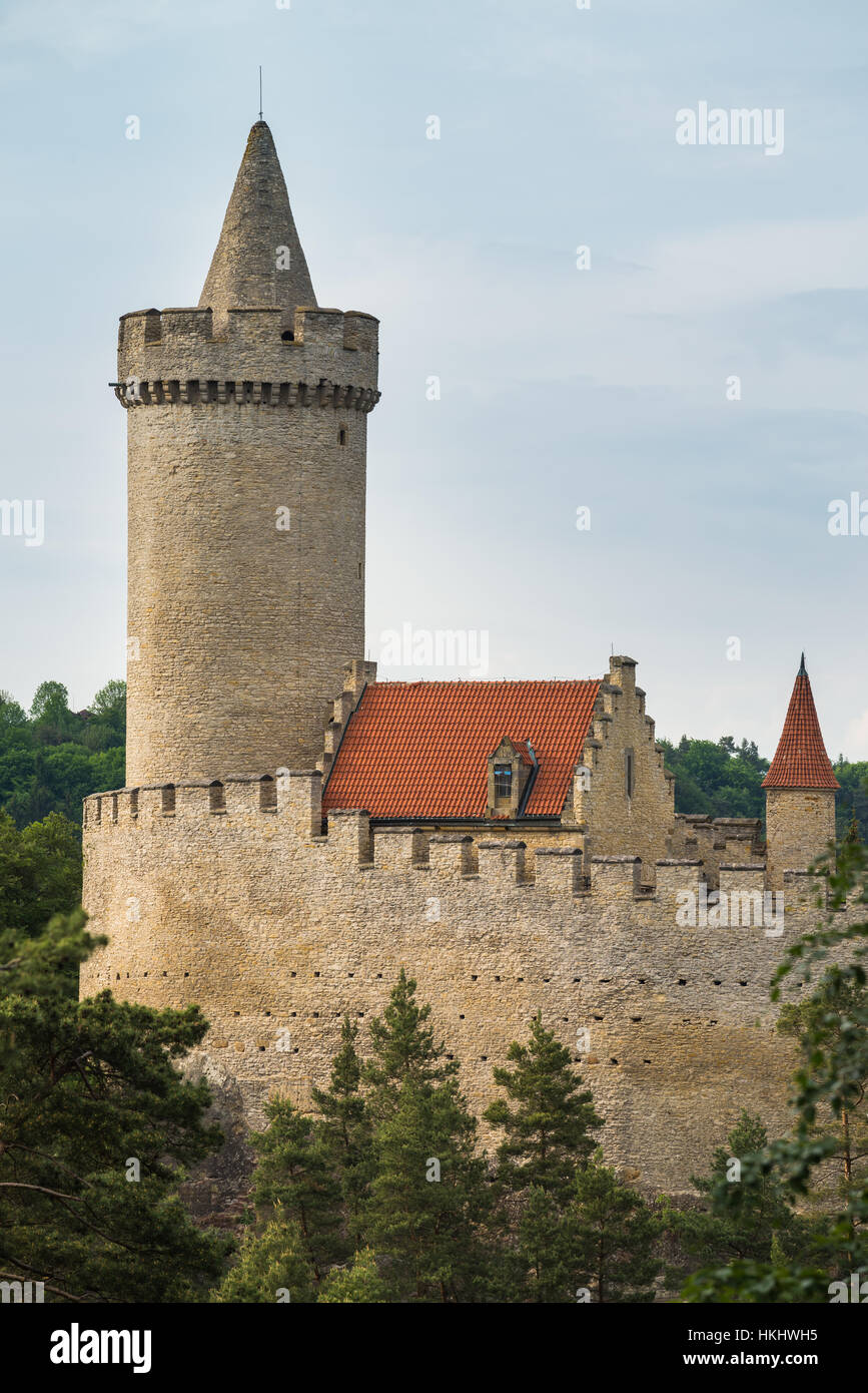Kokorin Castle in Central Bohemia, Czech Republic, Europe Stock Photo