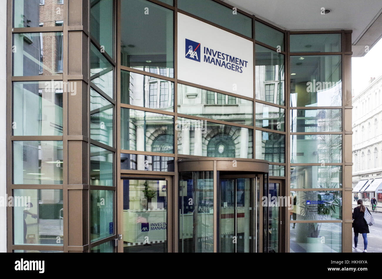AXA Investment Managers in the City of London Stock Photo