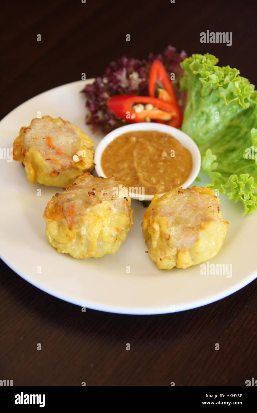 Deep fried Dim sim Stock Photo Alamy
