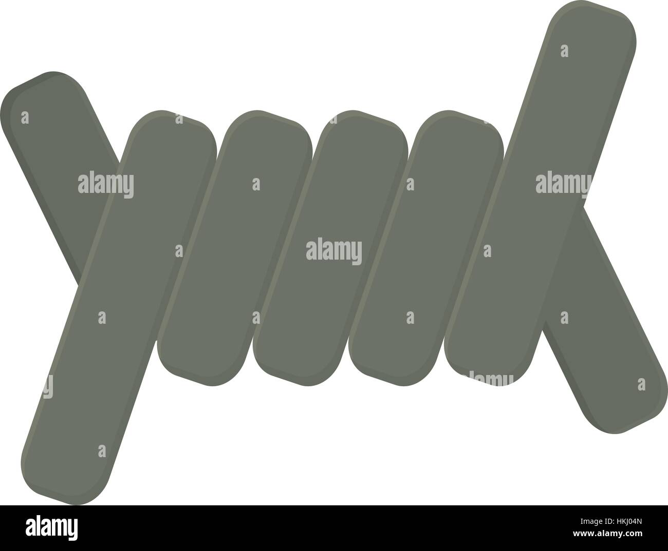 Military gray barbed wire image vector illustration Stock Vector Image ...