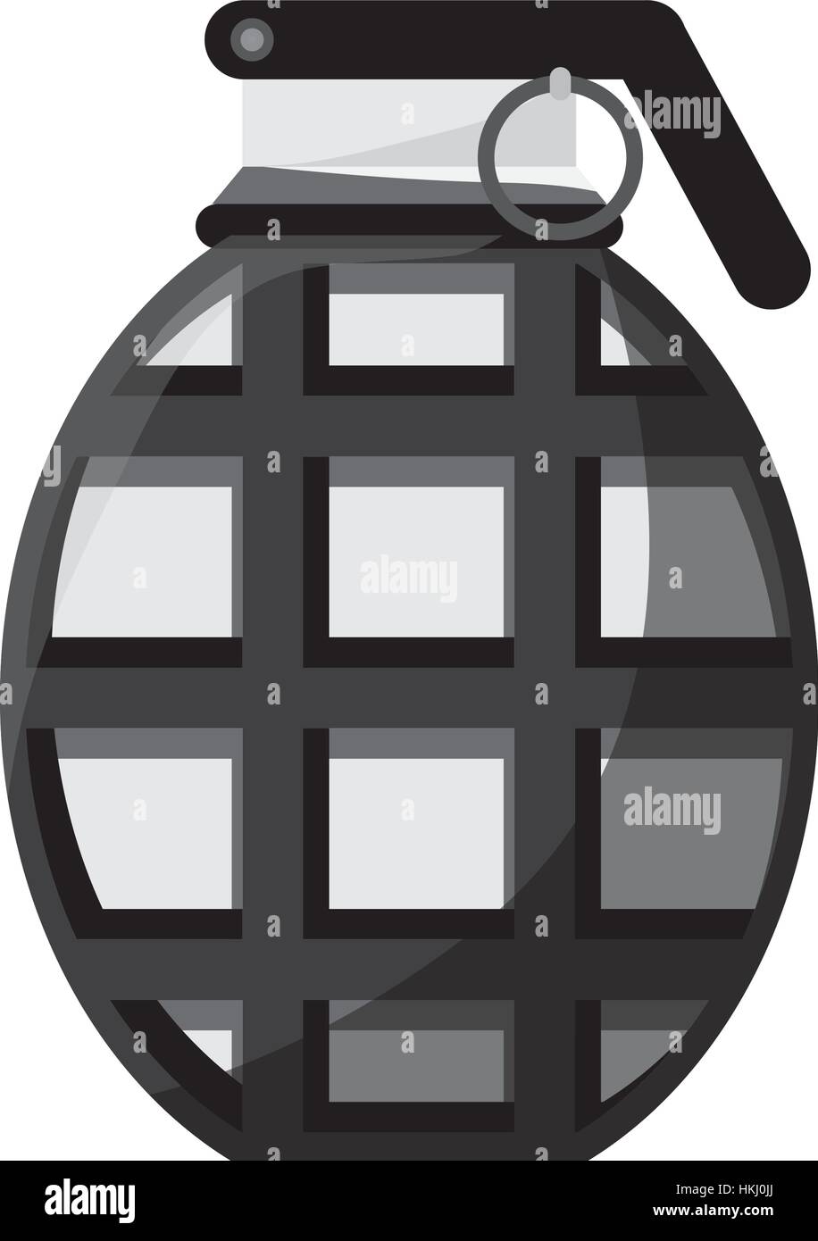 Contour grenade military equipment icon image vector illustration Stock ...