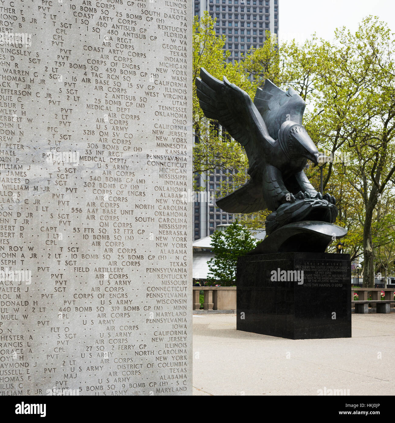Eagle Battery, Vietnam Memorial; New York City, New York, United States of America Stock Photo