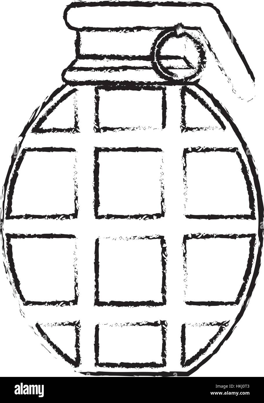 Grenade of green color silhouette military equipment icon image Stock ...