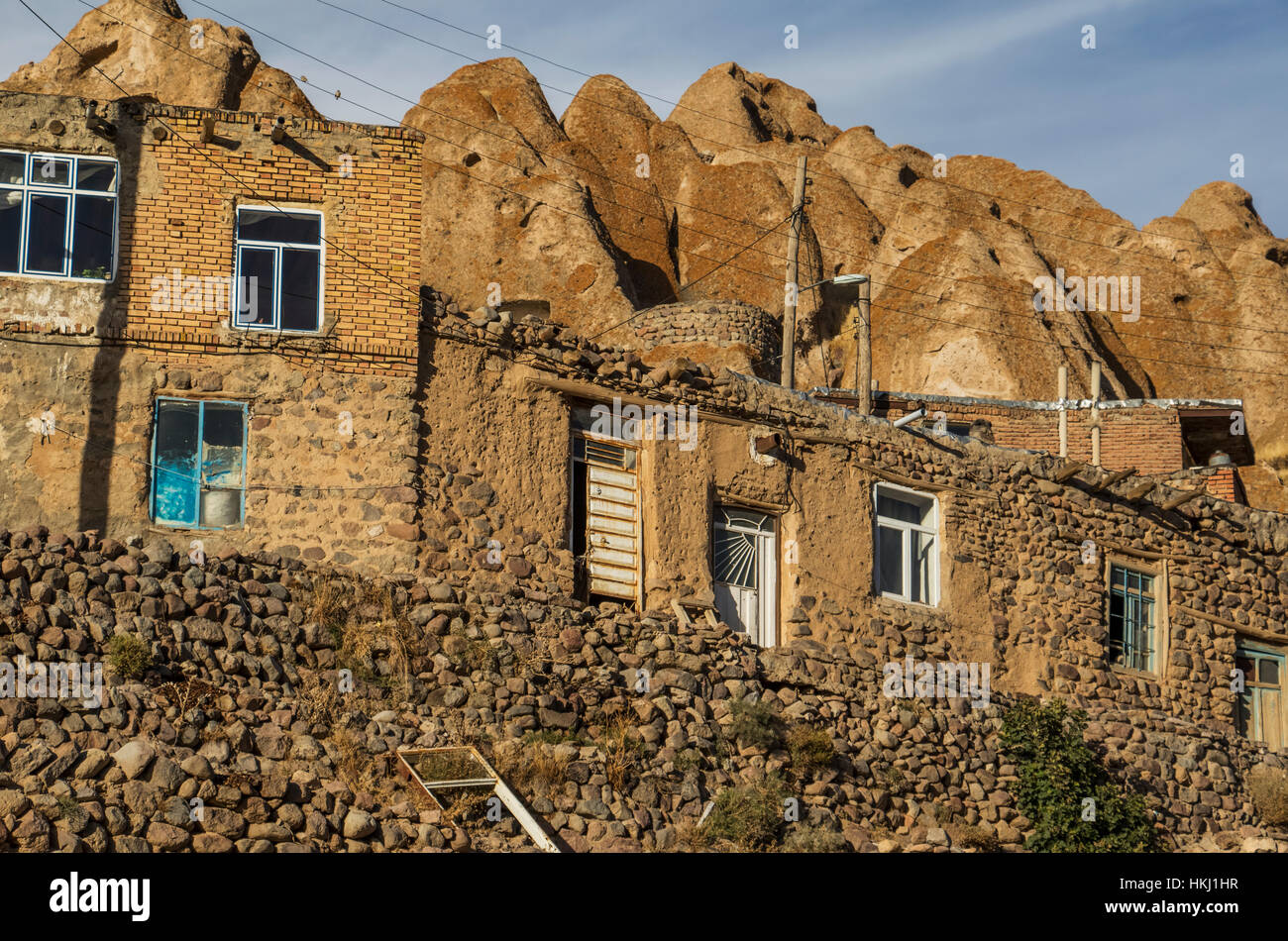 Troglodyte houses; Kandovan, East Azarbaijan, Iran Stock Photo