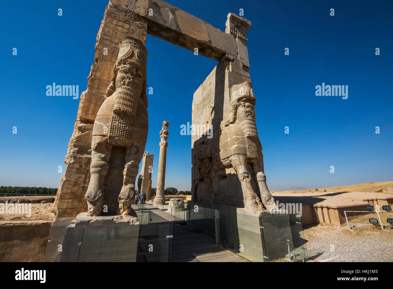 The Gate of All Nations, Persepolis; Fars Province, Iran Stock Photo