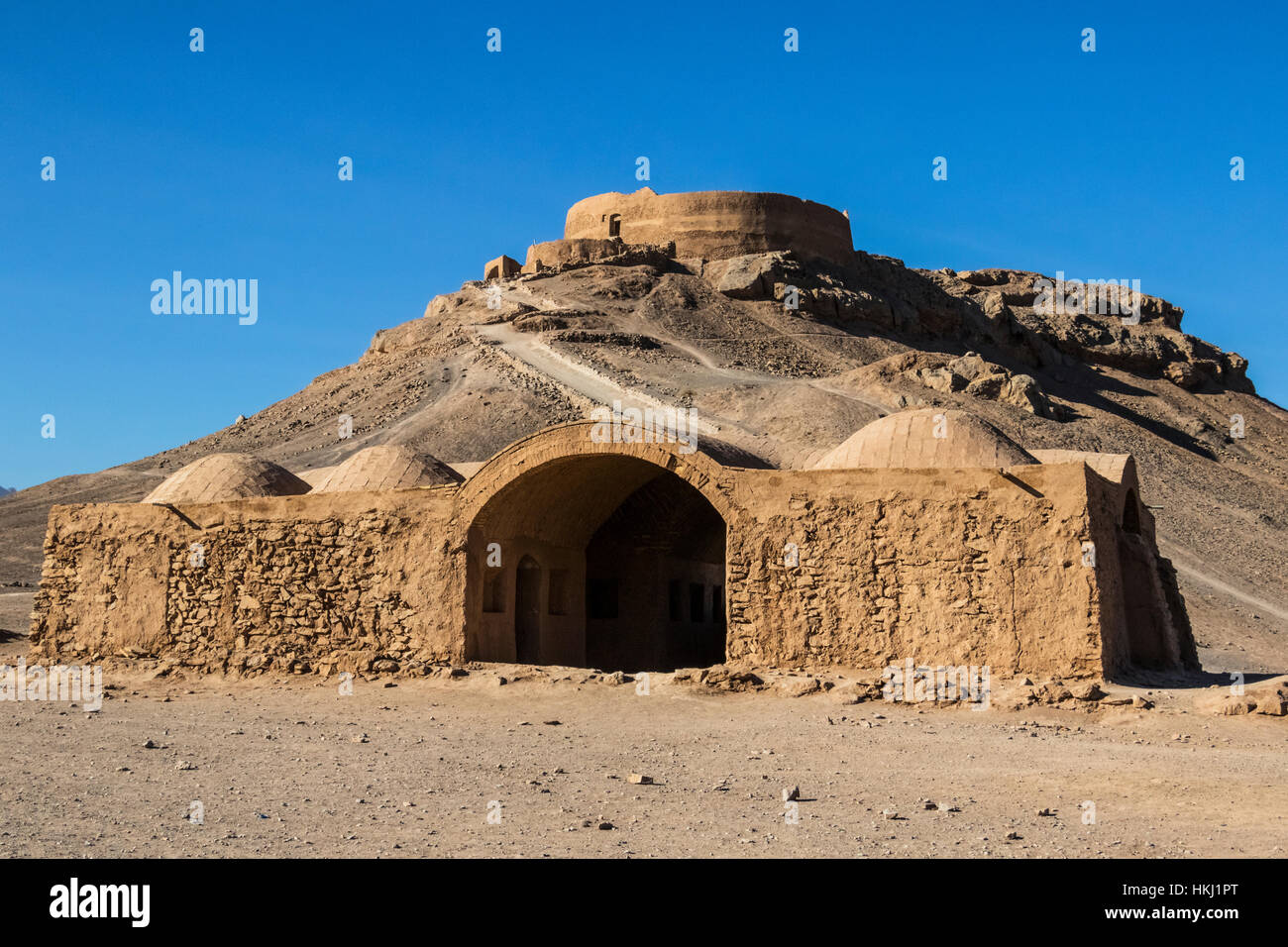 Small Adobe Structure Small adobe structure by the Zoroastrian Towers of Silence; Yazd, Iran ...