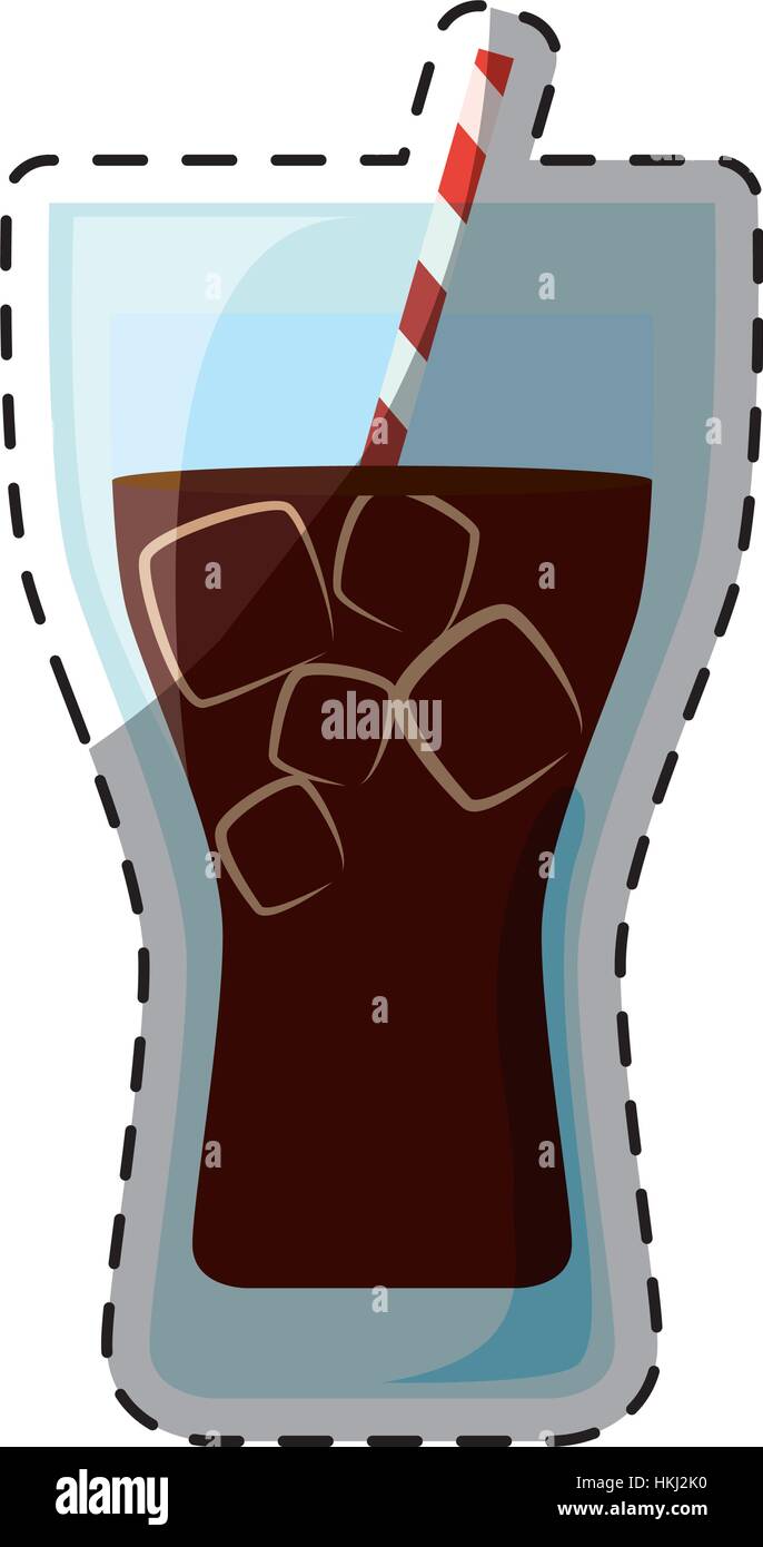 color-soda-glass-icon-design-vector-illustration-stock-vector-image