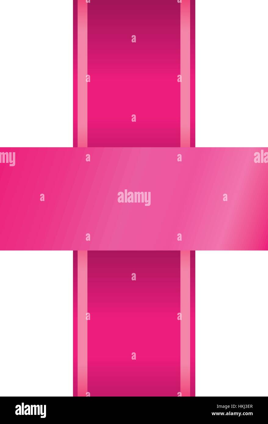 pink ribbon emblem image vector illustration design Stock Vector Image ...